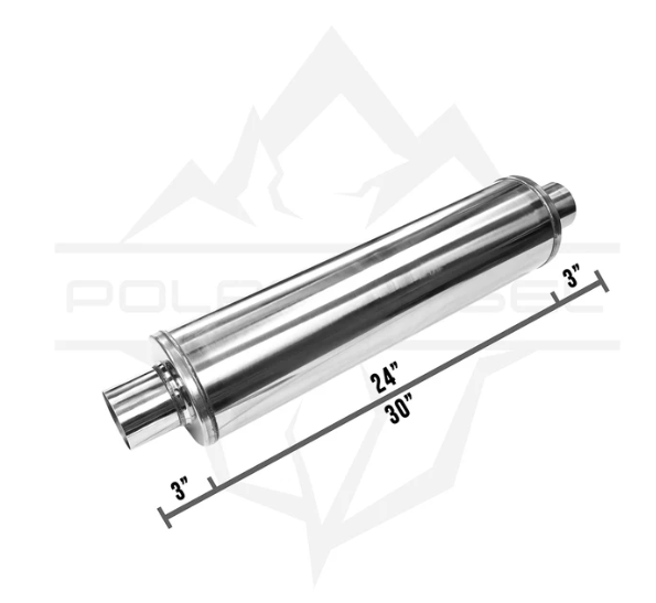 Polar Diesel Universal 3" Silencer Muffler