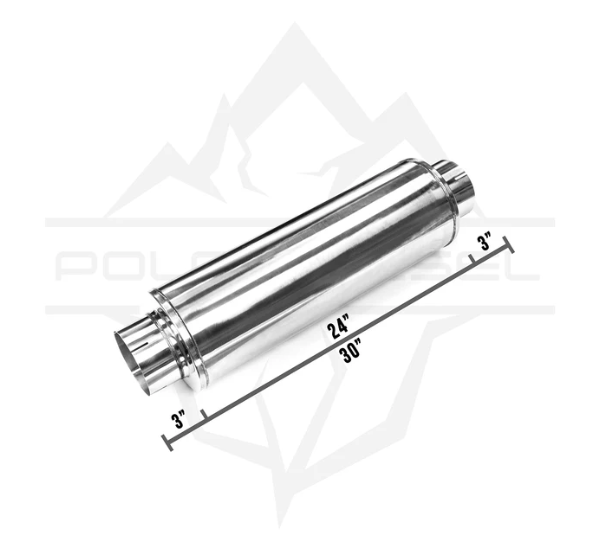 Polar Diesel Universal 5" Silencer Muffler