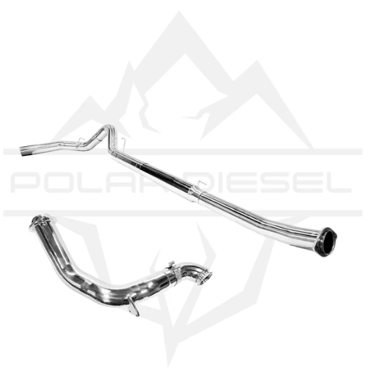 Polar Diesel 2023-2026 Powerstroke 6.7L 5" Polished Exhaust & Downpipe Bundle