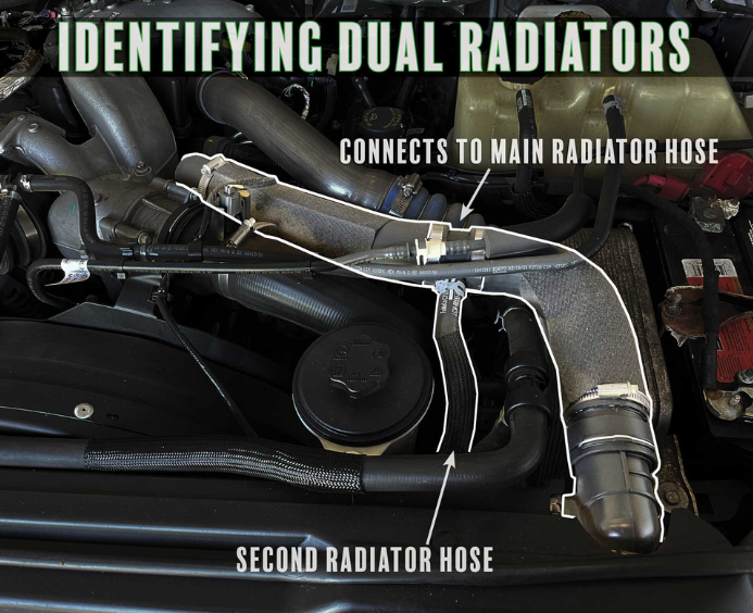 Pusher Intakes 6.7L Powerstroke Upper Coolant Tube