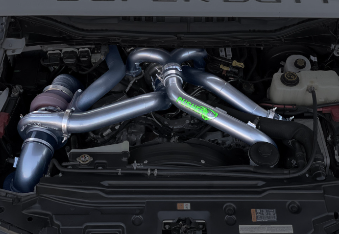 Pusher Intakes 2017-2019 Powerstroke 6.7L Full Compound Turbo System & Piping Kit